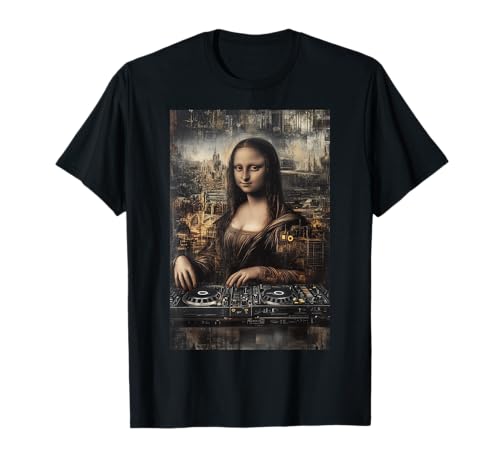 Scena Techno DJ in un look streetwear audace Maglietta