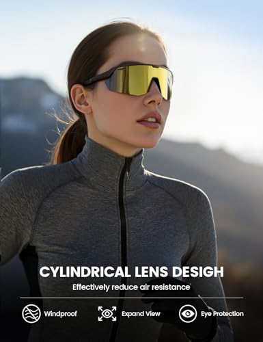 Image of Lamicall 24g Polarized Sports Sunglasses for Men Women - UV400 Protection Sun Glasses for Baseball Running Cycling Fishing