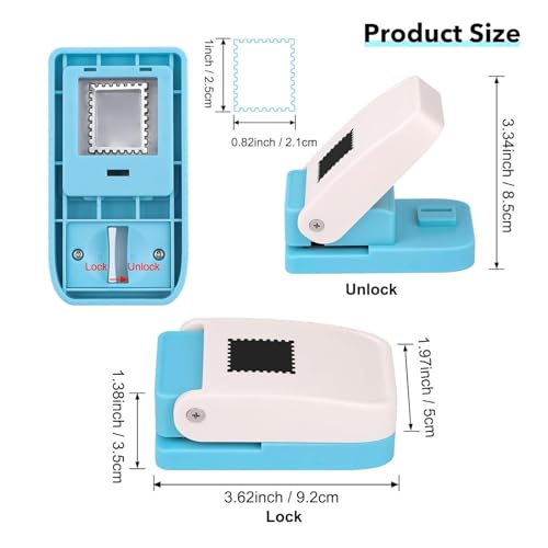 Image of CALANDIS Postage Stamp Punch DIY Paper Punch for Arts Projects Photos Festival Papers | Paper Punches | Scrapbooking Tools | Scrapbooking | Scrapbooking & Paper Crafts | Crafts