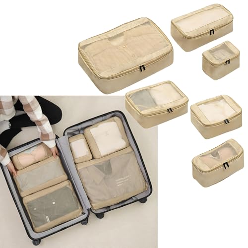 Bolsas de embalaje compactas de 6 piezas para meter más ropa en tu maleta de mano 3