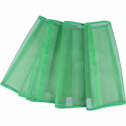 Image of Set of 4 Loose-Fitting Horse Fly Leggins Breathable Tear-Resistant Mesh Leg Guards Stay-on Horse Leg Wraps for Horse Green 4pcs