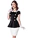 Produktbild Belsira - Kleid mit Bubikragen - schwarz/weiß - L