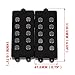 BQLZR Black Ceramic Magnet 5 String M Bass Humbucker Double Coil Pickup for Bass Guitar and Bass Replacement Pack of 2 4.13x1.77x0.7inch(LxWxH)
