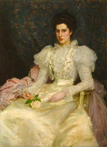 Affiche toile Mlle Muriel Lubbock de Henry Tuke pour sublimer le design de votre salon chic