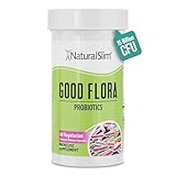 NaturalSlim Good Flora Probiotic Supplement for Men & Women - 7 Powerful Probiotic Strains & Lactobacillus Acidophilus - Supports Digestive & Gut Health - 60 Organic Vegetarian Capsules