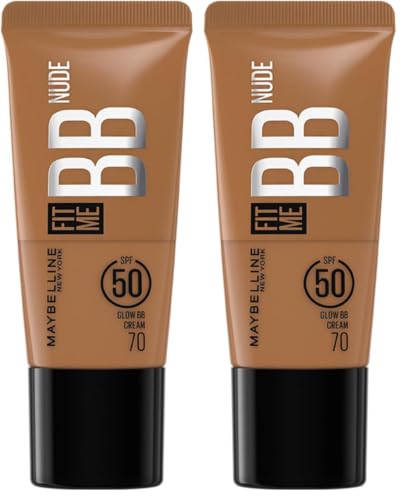 Image of Maybelline New York Fit Me BB Nude Glow BB Cream, 70 (Pack of 2)