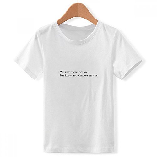 T-Shirt Blanc pour Les Garcon Col Ras du Cou Résistant aux Lavages Taille XL