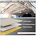 Tegeme Self-Adhesive Automotive Headliner Fabric 36 x 60 Inch Velvet Headliner Replacement with Foam Backing Roof Replacement Material with Roller and Knife for Car Truck SUV Rv Roof DIY(Beige)