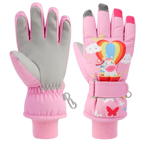 QKURT Kinder Schneehandschuh Kinder Skihandschuh Winter...