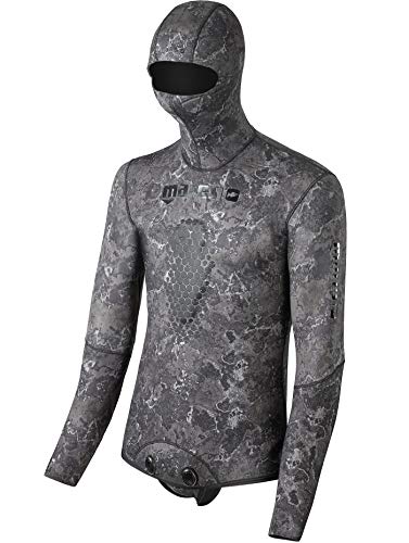 Mares Pure Instinct 3mm Chaqueta Superior para Buceo Libre y Pesca Submarina, Explorer Camo Negro - S6 /XXL miniatura 3