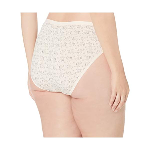 Amazon Essentials Women's Cotton Bikini Brief Underwear (Available in Plus Size), Pack of 6, Multicolor/Dots/Floral/Stripe, 3X