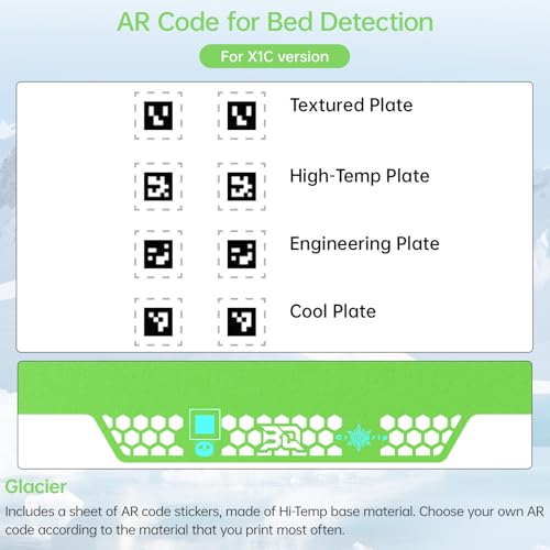 Image of BIQU CryoGrip Pro Glacier-Green 257x257MM for Bambu-Lab P1P /P1S /P2S /X1C /X1E /A1 3D Printers Panda Build Plate Double Sided Upgrade Removable Surface Platform