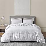 DAPU Pure Linen Duvet Cover Set, 100% Natural French Linen from Normandy, Breathable and Durable for...