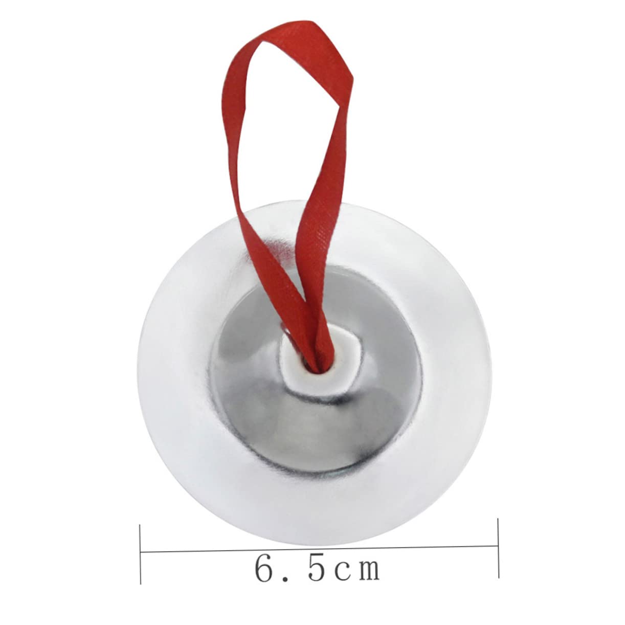 HANABASS 1 Pair Mini Finger Cymbals for Dancers Compact Musical Percussion Zills with Crisp Sound for Evening Parties and Performances Durable Silver Finish