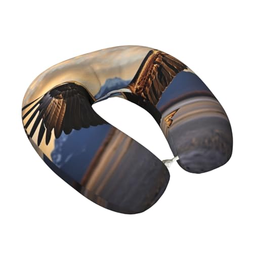 Almohada de viaje de espuma viscoelástica portátil negra miniatura 2