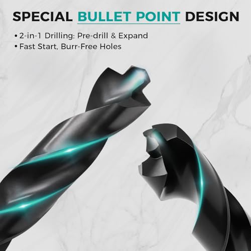 OSTTE TiAlN Coated Cobalt Drill Bit Set