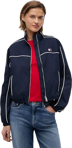 Coupe-Vent Tommy Jeans Femme Nylon Piping Jacket Idéal pour le Style Urbain