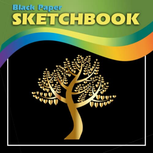 Black Paper Sketchbook: Square Sketchbook | Black Sketchbook for Colored Pencils, Gel Pens, Chalk Markers, Pastel, Metallic or White Colors | Black ... Handbook Sketchbook | Sketchbook for Drawing
