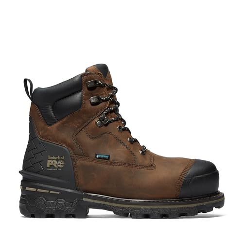 Timberland PRO Timberland PRO Men's Boondock HD 6 Inch Composite Safety Toe Waterproof Industrial Work Boot, Brown-2024 NEW, 11 M US