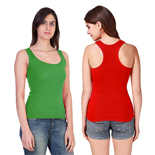 Image of Camisole Tank Top Vest Racerback Sando Camis for Women, Girls (Pack of 2)