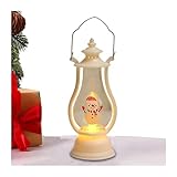 Lámpara de queroseno, iluminación de emergencia para camping (muñeco de nieve de Navidad)