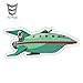A/X Sticker de Carro 13 cm 5,9 cm Divertido Planet Express Nave Espacial calcomanía de Dibujos Animados Estilo de Coche Auto Motocicleta decoración gráfica Etiqueta engomada del Coche