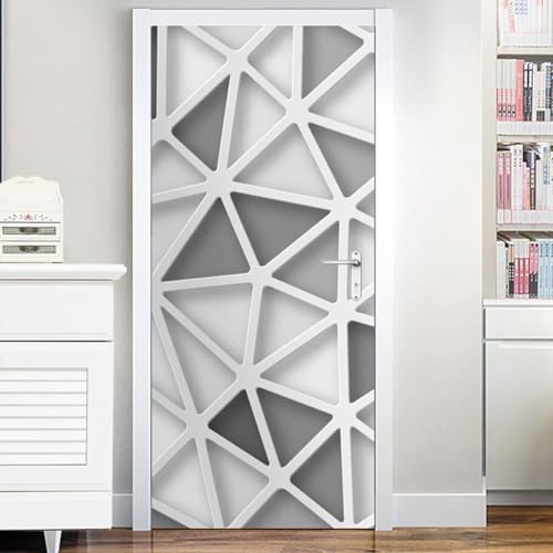 Autocollant de porte 3D étanche en PVC solide pour décoration longue durée