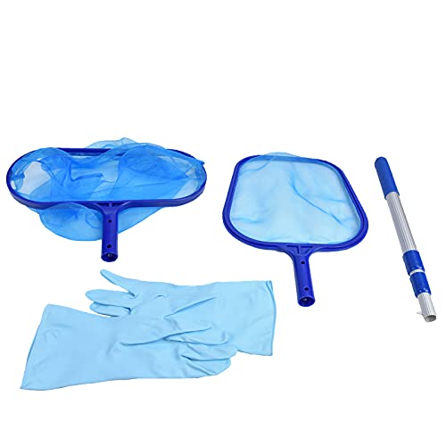 FRELEAN Kit de Red para desnatador de Piscina | Eliminación rápida de Hojas y escombros | Seguro para Todo Tipo de Piscinas/SPA/Estanque | Redes para Aguas Profundas y Poco Profundas,