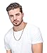 Jstyle Stainless Steel Male Chain Necklace for Men, 8.5-30