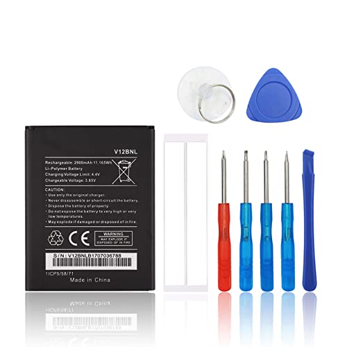 SwarKing Batterie de rechange compatible avec Wiko View Wiko V12BNL avec kit d'outils