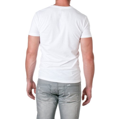 Next Level Men's CVC V L WHITE2