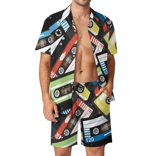 Ensemble chemise et pantalon de plage homme anti-transpiration pour l'été S