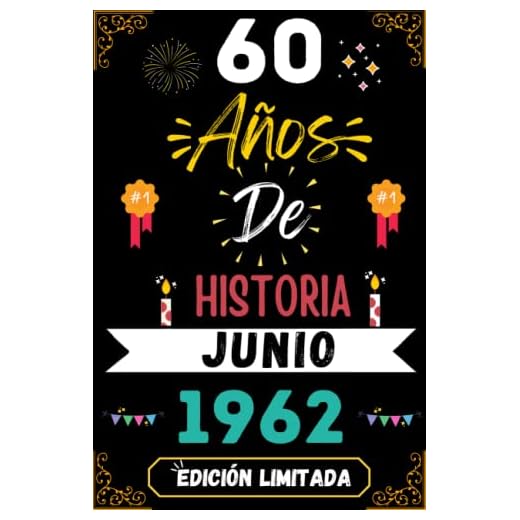CUADERNO, 60 AÑOS DE HISTORIA JUNIO 1962 EDICIÓN LIMITADA: Regalo de 60 cumpleaños para mujeres y hombres, ideas de 60 cumpleaños... un cumpleaños... ... regalo de 60 cumpleaños para él/ella.