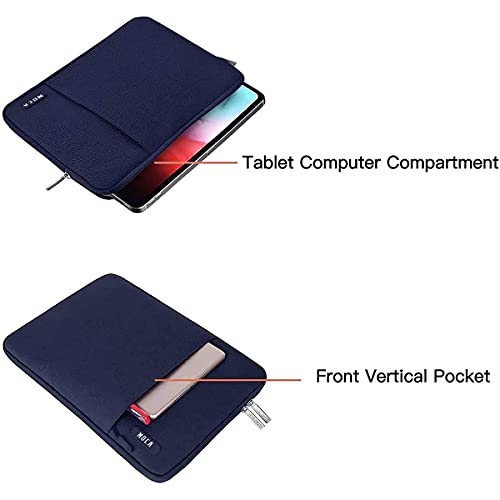 Image of MOCA 9-11 Inch Tablet Sleeve Bag Carrying Case Fits New 11-inch iPad Pro M4 /iPad Air M2 2024, Air 5 /4 /3 10.9 inch /10.5 inch, Pro 11 M2, i-Pad 10th 10.9, i-Pad 9 /8th Gen 10.2, Tab S8 /S9 11 inch