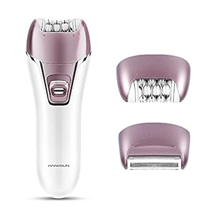 Hangsun Epilators for Women 2 in 1 Cordless Epilator and Electric Lady Shaver F270 Rechargeable Hair Removal Kit for Face, Bikini, Leg, Arms