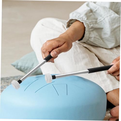 Abaodam - Soporte para baquetas de fieltro, 2 pares, para tambores étnicos, mazos para percusión, agarre antideslizante y cómodo miniatura 6