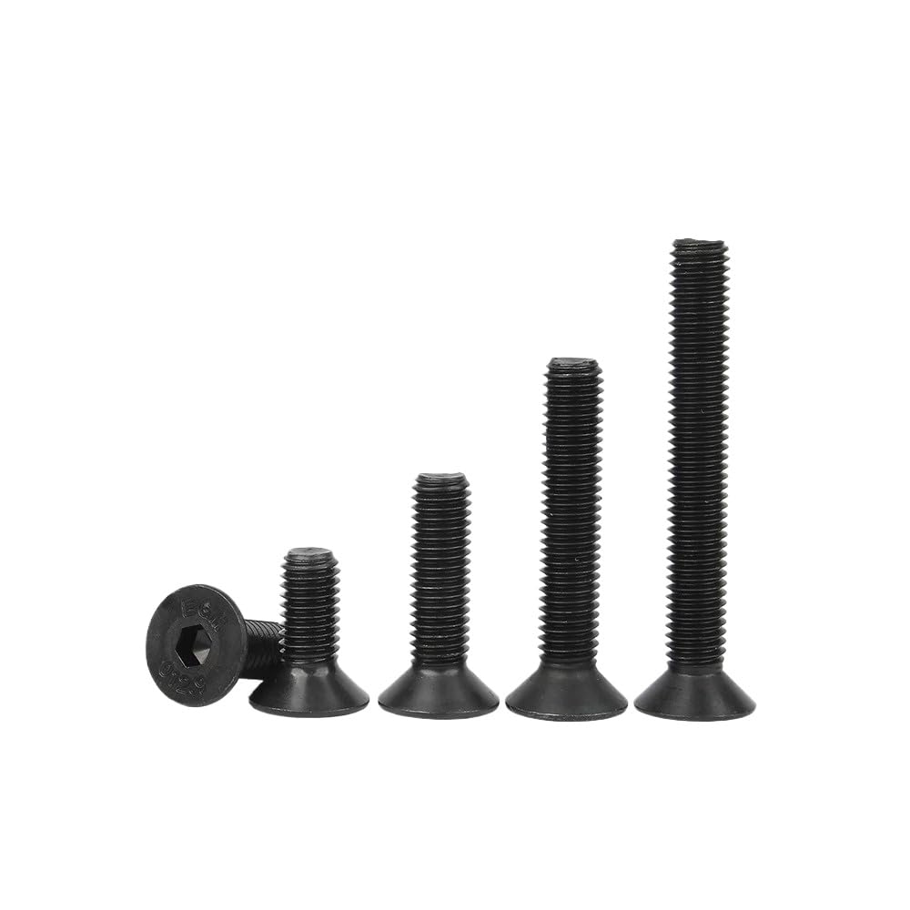 Tornillos de cabeza avellanada hexagonal de acero inoxidable negro ss304 m2 m3 m4 m5 m6-m12 (50,M8 x 1,25 x 14 mm)