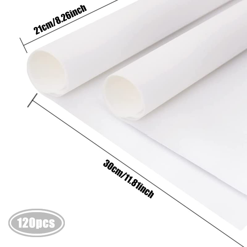 Carta Vellutata Bianca A4 - 120 Fogli Per Imballaggio, Fai Da Te, Decorazioni E Fiori Di Carta - Foto 3