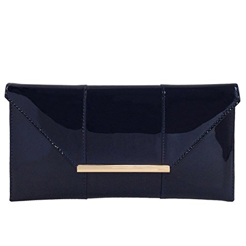 Image of JNB Faux Patent Leather Envelope Candy Clutch