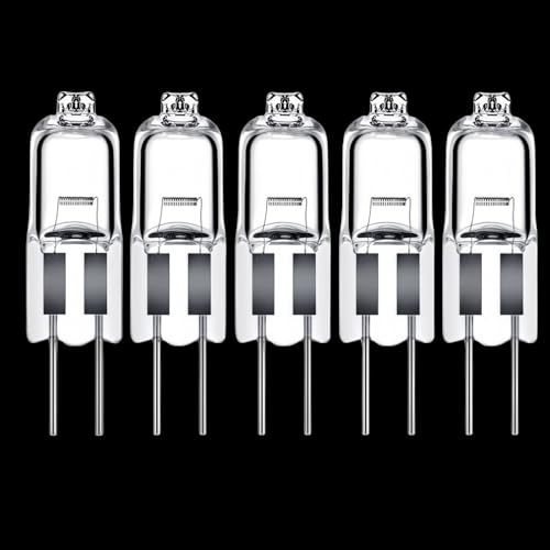 LISOCLU G4 Lámparas halógenas blanco cálido 3000K regulable optimizar cocina sala de estar y dormitorio 5 unids para condiciones de luz perfectas (15W/6V)