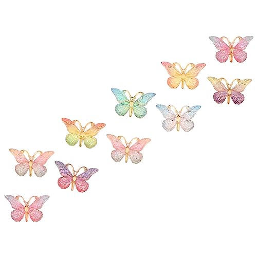 Nail charmes résine papillon et abeille pour réparer et personnaliser vos bijoux et clips