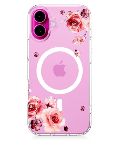 Coque iPhone 16 Plus antichoc MagSafe fine : finies les chutes, préservez le rose