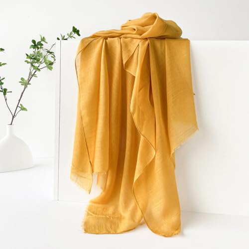 Solid Scarves Light Soft Scarf and Fashion Wrap Shawl for for Women's Beach Vacation