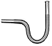 Produktbild 80 cm Edelstahl Siphon flexibel Ø30mm Waschbecken Ablaufgarnitur Spülenablauf Schlauch