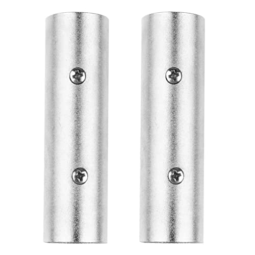 NUOBESTY 2pièces Adaptateur XLR Mâle vers Mâle Broches Lot pour Microphone Connecteur XLR Stable sans Interférences