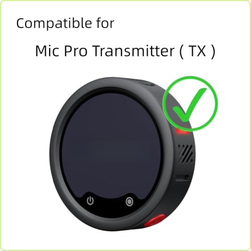 Protector de pantalla compatible con transmisor Insta360 Mic Pro cristal templado Mini Lavalier TX 5