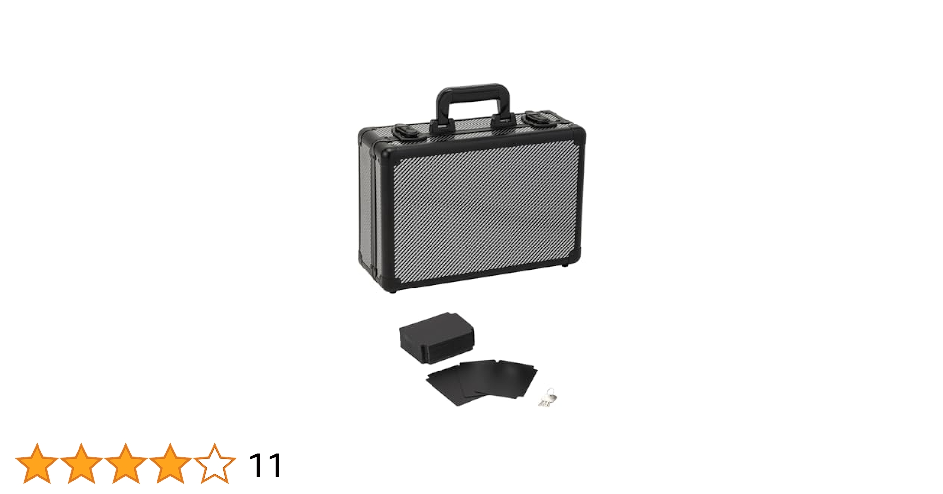 新品★トレーディングカード収納ケース カーボンブラック 鍵付き アルミ＆ABS製 Amazon.co.jp: トレカ専用ケース 【正規品】選べる3カラー 鍵
