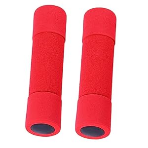 BESPORTBLE 2pcs Foam Dumbbell Weight Fitness Dumbbells Equipment Adjustable Fitness Accessories Exercise Supplies Red