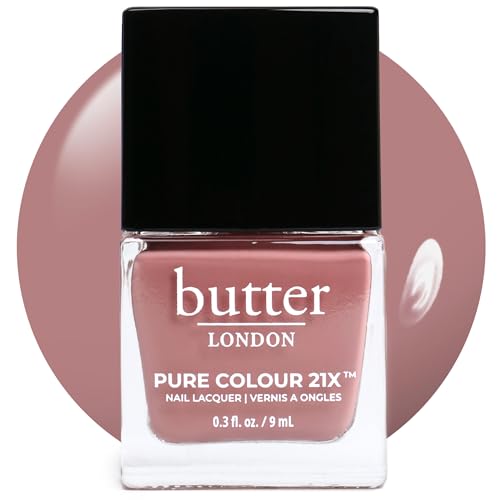 butter LONDON PC21X Nail Lacquer Polish, Mums The Word - Fast-Drying, Long Lasting Gel-Like Finish & Chip-Resistant Nail Lacquer Helps Protects & Strengthens Nails - Vegan & Cruelty-Free