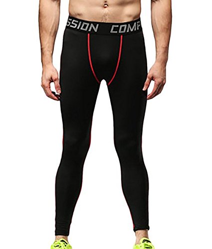 Welen Mens Sport Compression Leggings Base Layer Long Pants Trouser